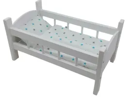 lozeczko-drewniane-biale-dla-lalek-posciel