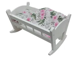 kolyska-duza-drewniana-biala-dla-lalek-posciel