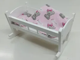 kolyska-drewniana-biala-dla-lalek-posciel-3-el