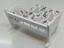 kolyska-drewniana-biala-dla-lalek-posciel-3-el