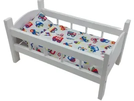 lozeczko-drewniane-biale-dla-lalek-posciel