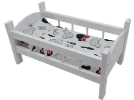 lozeczko-drewniane-biale-dla-lalek-posciel