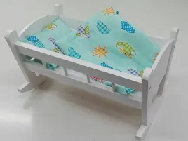 kolyska-dla-lalek-biala-posciel-z-materacem