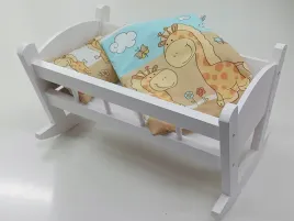 kolyska-dla-lalek-biala-posciel-z-materacem