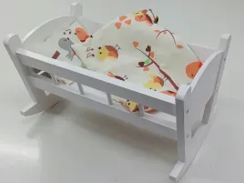 kolyska-dla-lalek-biala-posciel-z-materacem