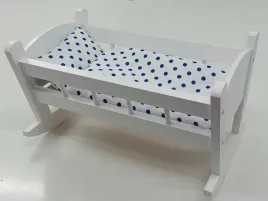 kolyska-dla-lalek-biala-posciel-z-materacem