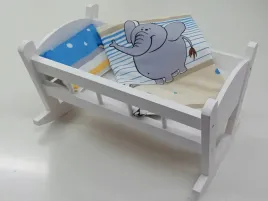 kolyska-dla-lalek-biala-posciel-z-materacem