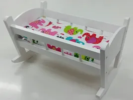 kolyska-dla-lalek-biala-posciel-z-materacem