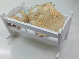 kolyska-dla-lalek-biala-posciel-z-materacem