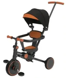 rower-trojkolowy-costway-czarny-brazowy