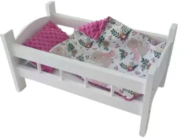 duze-lozeczko-biale-drewniane-dla-lalek-z-posciela