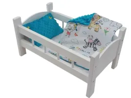 lozeczko-biale-drewniane-dla-lalki-posciel