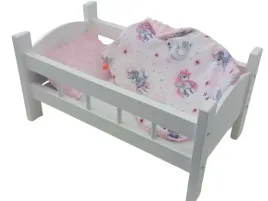 duze-lozeczko-biale-drewniane-dla-lalek-z-posciela