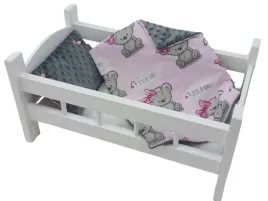 lozeczko-biale-drewniane-dla-lalki-posciel