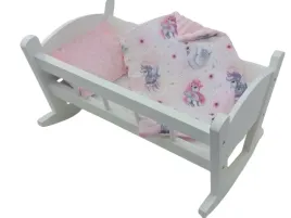 kolyska-dla-lalek-biala-z-posciela-kolebka-drewniana