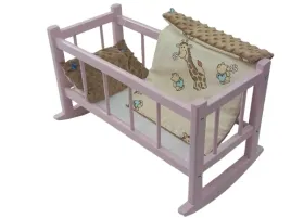 rozowa-kolyska-dla-lalki-kolderka-poduszka-materac-kolebka-rozowa