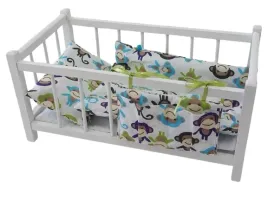 lozeczko-dla-lalek-drewniane-biale-posciel