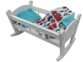 kolyska-dla-lalek-biala-kolyska-materac-posciel-prezent-dla-dziecka