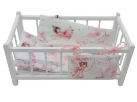 lozeczko-dla-lalek-drewniane-biale-posciel