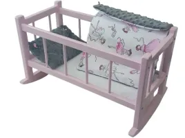 kolyska-dla-lalki-rozowa-kolebka-rozowa