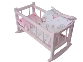 kolyska-dla-lalki-rozowa-kolebka-rozowa