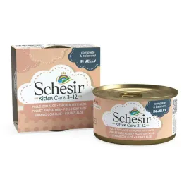 schesir-kitten-care-3-12-mokra-karma-dla-kociat-kota-kurczak-z-aloesem-85g