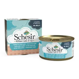 schesir-kitten-care-3-12-mokra-karma-dla-kociat-kota-tunczyk-z-aloesem-85g