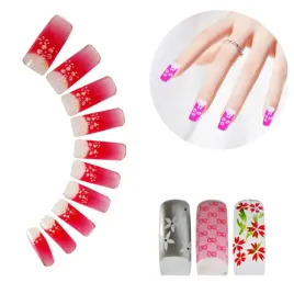 tipsy-airbrush-pre-designed-sztuczne-paznokcie-wzory-kolorowe-french-20szt