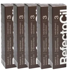5x-refectocil-henna-w-zelu-do-brwi-rzes-15ml-brazowa-3-0-zestaw-5-sztuk