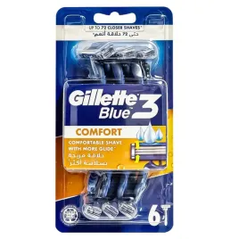 maszynki-jednorazowe-6szt-3-ostrza-komfortowe-gillette-blue-3-comfort