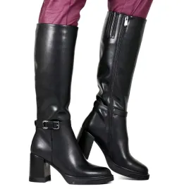 damskie-kozaki-skorzane-na-obcasie-slupku-filippo-7213-czarne