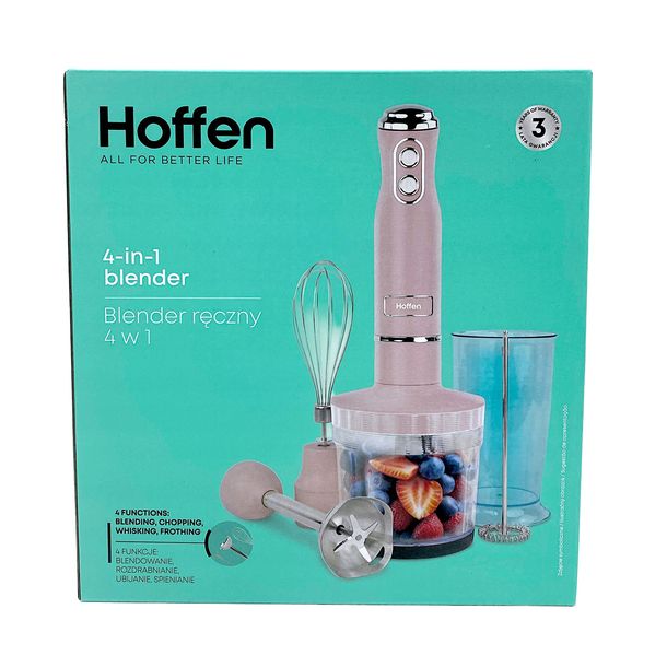 Hoffen Blender ręczny 4w1 700W różowy