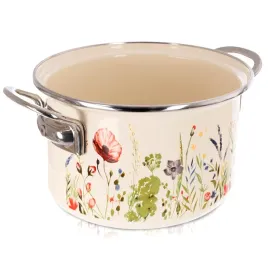 garnek-emaliowany-kremowy-maki-22-cm-4-l