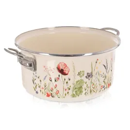 garnek-emaliowany-kremowy-maki-26-cm-5-l