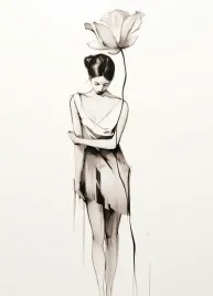 plakat-205x284cm-samotna-kwiecista-muza
