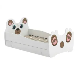 lozko-dzieciece-tapczan-140x70-biale-pojedyncze-szuflada-stelaz-teddy-bear