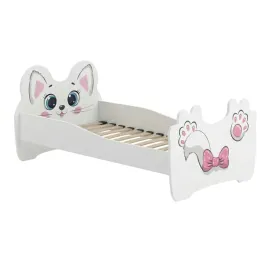 lozko-dzieciece-tapczan-140x70-biale-pojedyncze-stelaz-kot-pink-cat