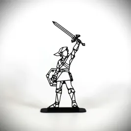 figurka-geometryczna-link-z-legend-of-zelda-nowoczesna-ozdoba-dekoracja