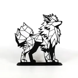 figurka-geometryczna-arcanine-pokemon-go-nowoczesna-ozdoba-dekoracja