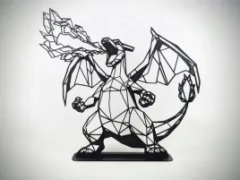 figurka-geometryczna-charizard-pokemon-go-ozdoba-nowoczesna
