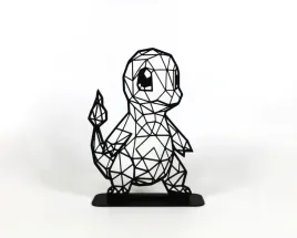 figurka-geometryczna-charmander-pokemon-go-ozdoba-nowoczesna