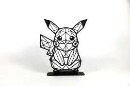 figurka-geometryczna-pikachu-pokemon-ozdoba-nowoczesna-druk