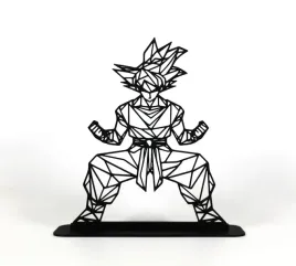 figurka-geometryczna-goku-dragon-ball-ozdoba-nowoczesna-druk