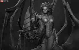 figurka-queen-of-blades-z-starcraft-mini-nomnom-figures-druk-3d-14k-prezent