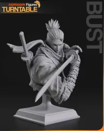 figurka-sekiro-popiersie-nomnom-figures-druk-3d-14k-prezent