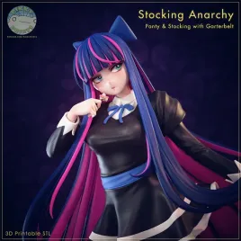 figurka-stocking-anarchy-pantyandstocking-with-garterbelt-pikky-prints-druk3d