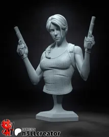 figurka-lara-croft-tomb-raider-popiersie-h3ll-creator-druk-3d-prezent