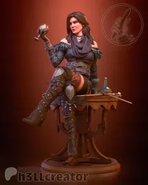 figurka-yennefer-wiedzmin-h3ll-creator-druk-3d-14k-prezent