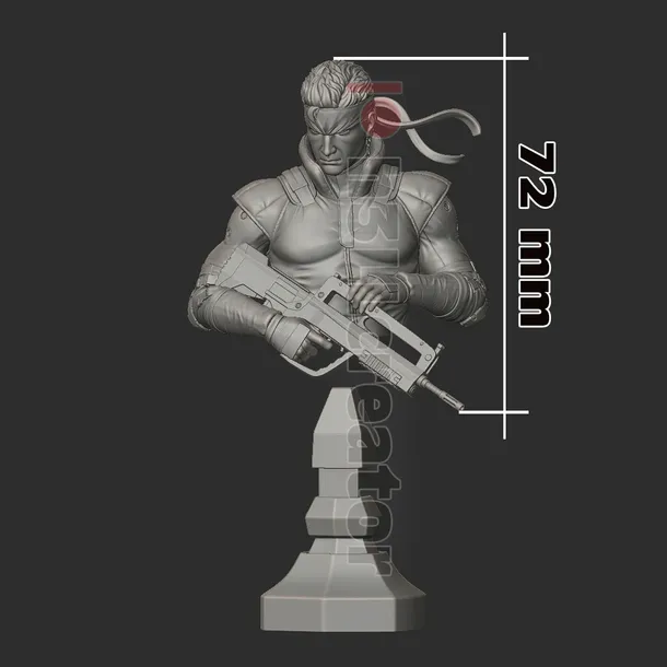 figurka-solid-snake-metal-gear-solid-popiersie-h3ll-creator-druk-3d-14k-wysokosc-produktu-7-2-cm