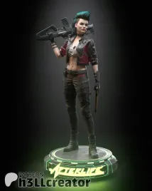 figurka-rogue-amendiares-cyberpunk-2077-h3ll-creator-druk-3d-14k-prezent